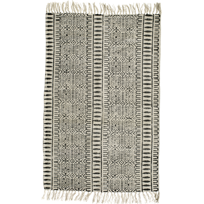 Denmark Gray Cotton Rug (pattern)