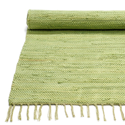 30% Handmade cotton rug Olive green